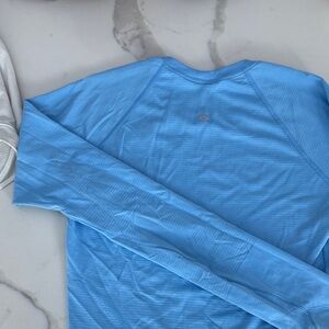 lululemon athletica Blue Long Sleeve Tee